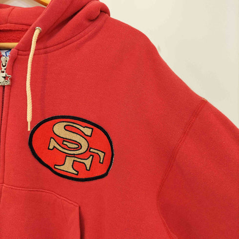スターター STARTER 90s NFL チームロゴワッペン クロップド ジップパーカー 短丈 メンズ import:M