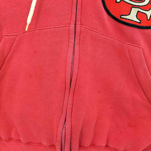 スターター STARTER 90s NFL チームロゴワッペン クロップド ジップパーカー 短丈 メンズ import:M