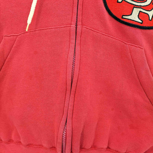 スターター STARTER 90s NFL チームロゴワッペン クロップド ジップパーカー 短丈 メンズ import:M