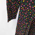 イヴサンローラン Yves Saint Laurent ウエストギャザー ドット柄 ウール ニット ワンピース レディース import:M