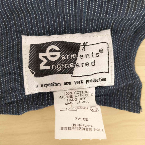 エンジニアードガーメンツ Engineered Garments USA製 コットン ストライプ ストール スカーフ メンズ