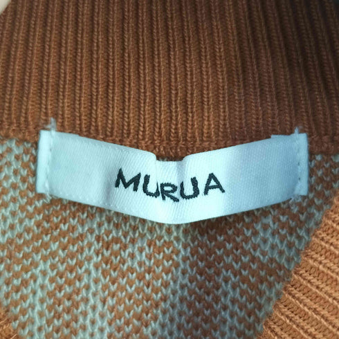 ムルーア MURUA モノグラムニットワンピース レディース FREE