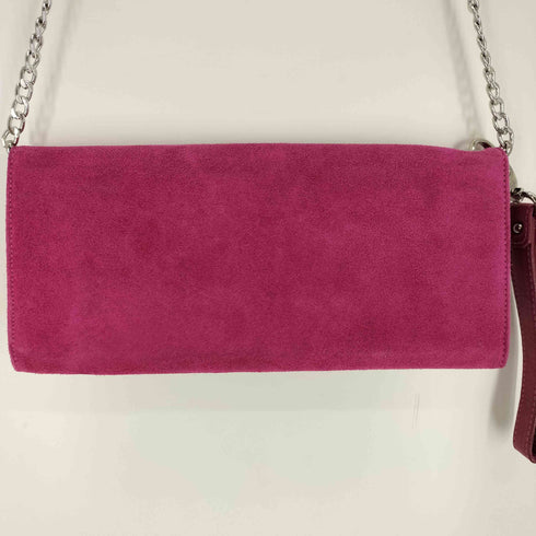 マリナリナルディ marina rinaldi イタリア製 2WAY ターンロック スウェード ショルダー バッグ クラッチバッグ レディース