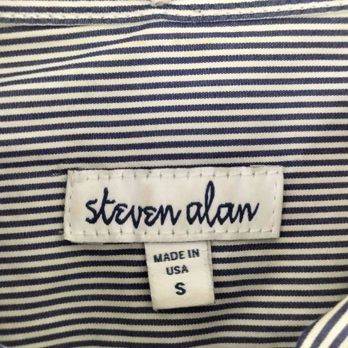 スティーブンアラン Steven Alan USA製 ボタンダウンストライプシャツ メンズ import:S