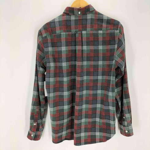 ビームスプラス BEAMS+ コットンネルチェックプリントボタンダウンシャツ メンズ JPN:M