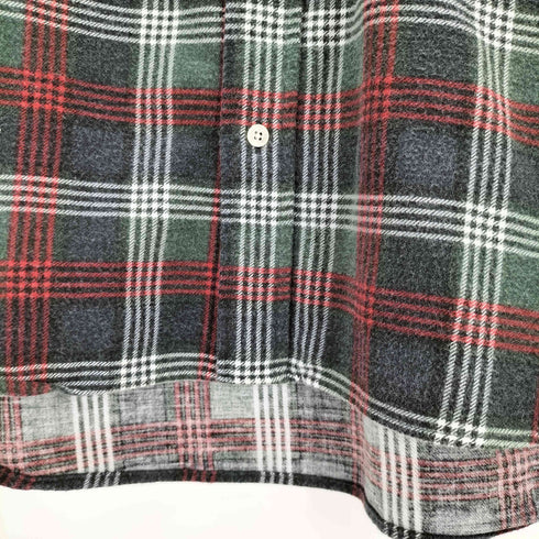 ビームスプラス BEAMS+ コットンネルチェックプリントボタンダウンシャツ メンズ JPN:M