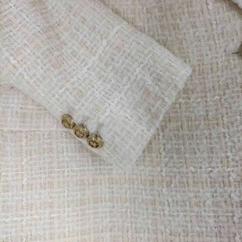 ザラ ZARA ツイード ダブルブレスト ジャケット レディース import:S