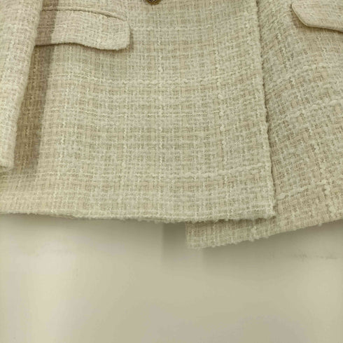 ザラ ZARA ツイード ダブルブレスト ジャケット レディース import:S
