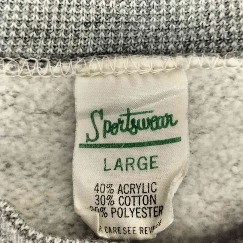 スポーツウエア Sportswear 70-80s USA製 アクリル混 ラグランスウェット 霜降り メンズ import:L