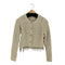 ザラ ZARA ビーズ付きニットカーディガン レディース import:S