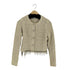 ザラ ZARA ビーズ付きニットカーディガン レディース import:S