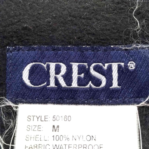 CREST 企業ロゴ スタンドカラージャケット メンズ M