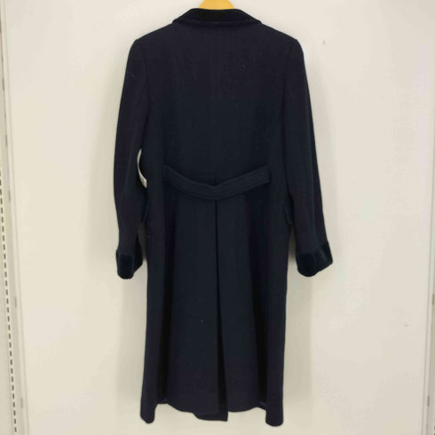 スキャパ SCAPA ベロア切替 ダブルボタン ロングコート レディース import:L