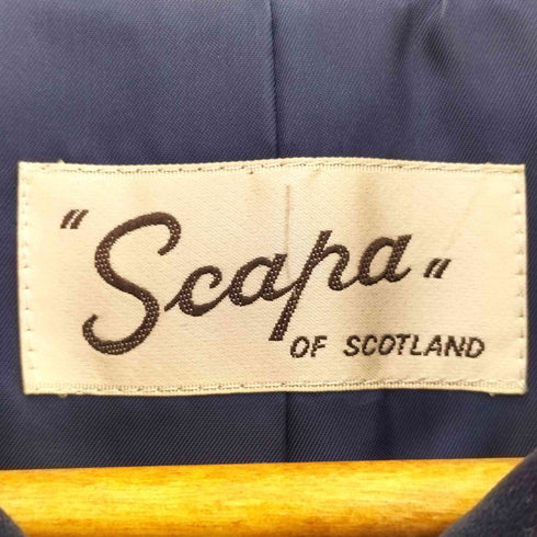 スキャパ SCAPA ベロア切替 ダブルボタン ロングコート レディース import:L