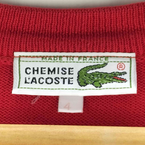 シュミーズラコステ CHEMISE LACOSTE フランス製 ローゲージ ニット ベスト メンズ 4