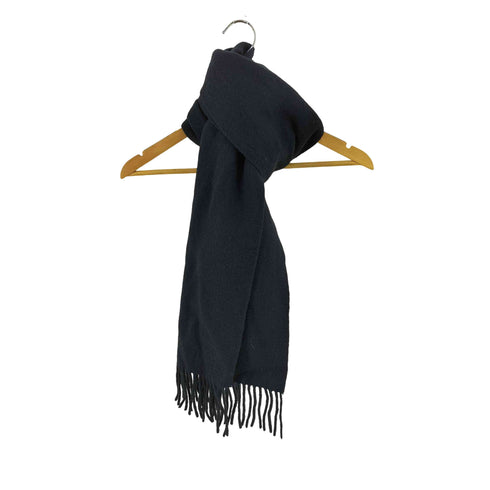 バーバリーズ BURBERRYS 英国製 ロゴ刺繍 LAMBSWOOL マフラー メンズ