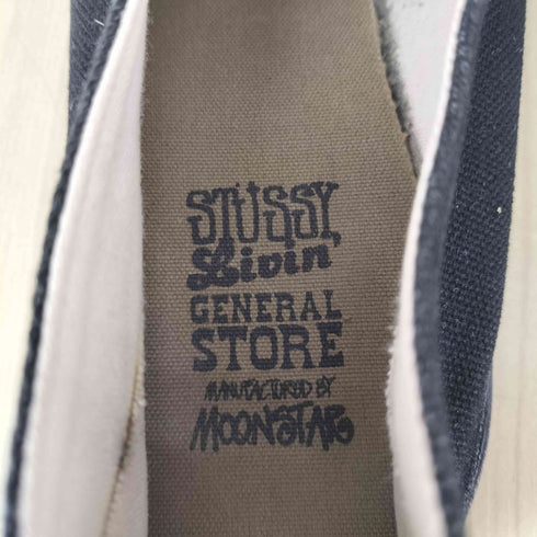 ステューシー Stussy Livin' General Store MOONSTAR ELASTIC カスタムペイント SLIP-ONSHOES メンズ US9 27cm