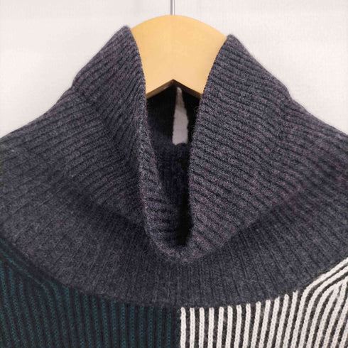 ピーエスポールスミス PS Paul Smith 切替 ハイネック ニット レディース
