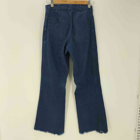 ユーエスネイビー U.S.NAVY 80S IDEALジップ UTILITY TROUSERS DENIM-TYPE 2 ユーティリティー デニム トラウザーズ ブーツカット パンツ 1987年製 メンズ 29R
