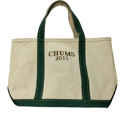 エルエルビーン L.L.Bean 90-00S USA製 BOAT AND TOTE CHUMS 2011 ロゴ 刺繍 キャンバス トート バッグ メンズ