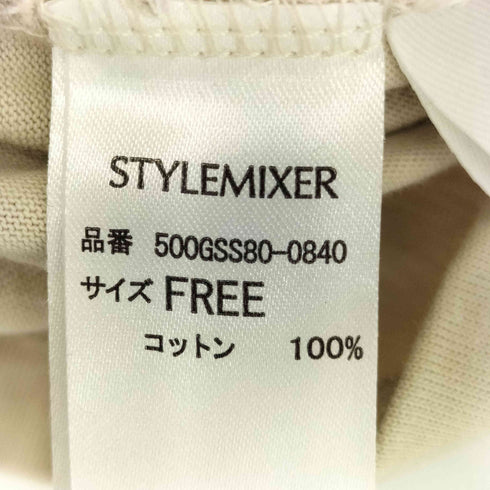 スタイルミキサー STYLEMIXER バックオープンドロストカットトップ レディース FREE