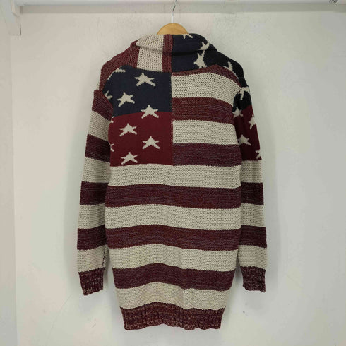 hub&spoke 星条旗 ロングニット メンズ JPN:M