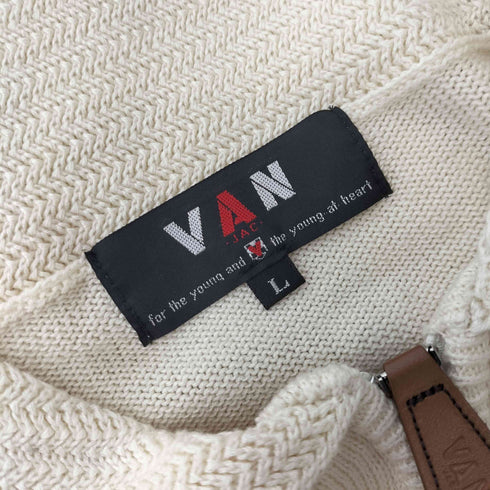 ヴァンヂャケット VAN JAC ショールカラージップアップカーディガン メンズ JPN:L