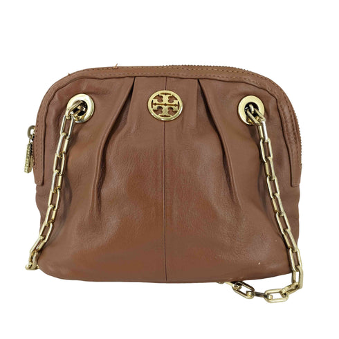 トリーバーチ TORY BURCH ダブルチェーン ジップミニバッグ レディース