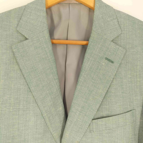 エルメネジルドゼニア Ermenegildo Zegna シルク混 ウールリネン 2Bテーラードジャケット メンズ