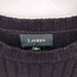 ローレンラルフローレン LAUREN RALPH LAUREN 90s コットン クルーネック リブニット セーター メンズ import:XL