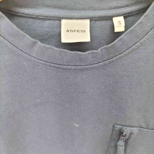アスペジ ASPESI コットン ポケット 長袖Tシャツ メンズ JPN:S