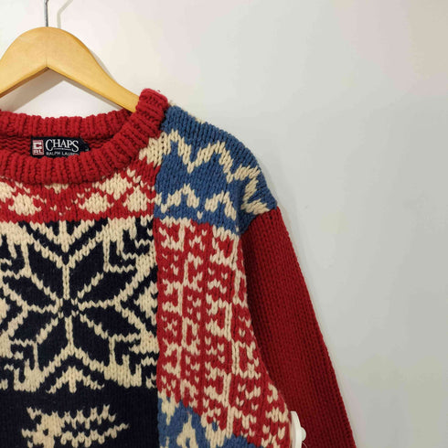 チャップスラルフローレン CHAPS RALPH LAUREN ノルディック柄 クルーネックセーター メンズ JPN:L