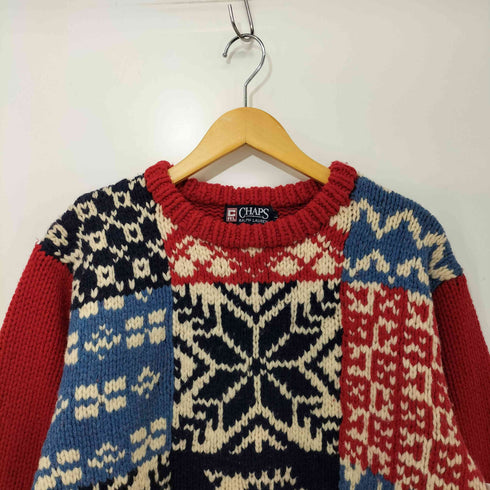 チャップスラルフローレン CHAPS RALPH LAUREN ノルディック柄 クルーネックセーター メンズ JPN:L