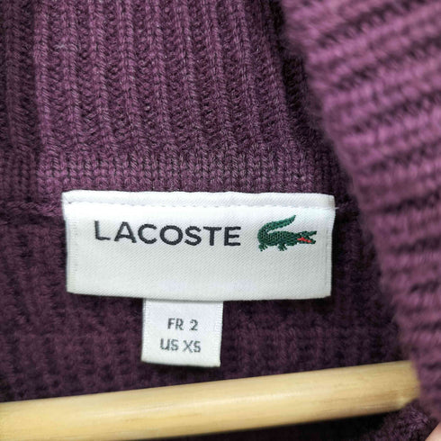 ラコステ LACOSTE リブ編み タートルネック セーター メンズ JPN:XS