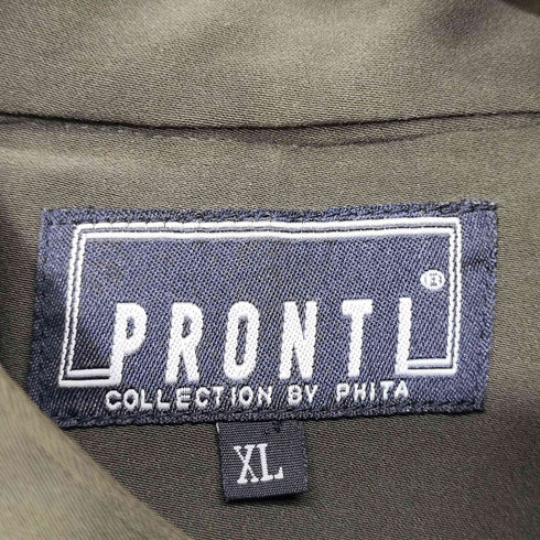 PRONTI スタンドカラー 総柄 シャツ メンズ import:XL