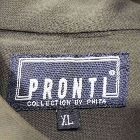 PRONTI スタンドカラー 総柄 シャツ メンズ import:XL