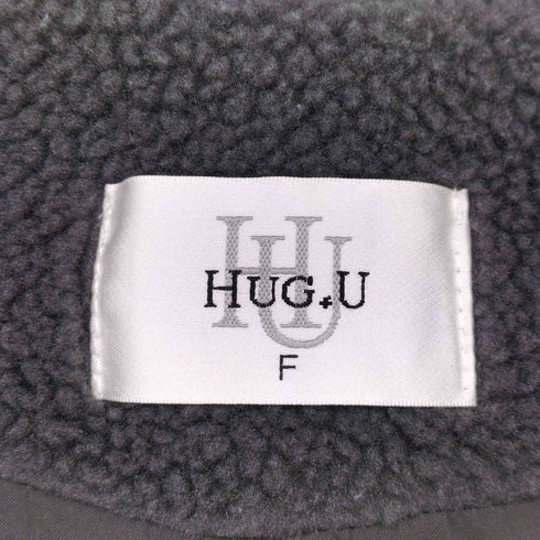 hug.u ボアロングコート レディース