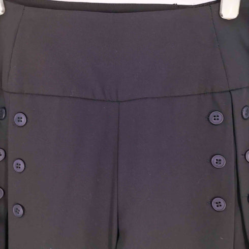 CRISTINA REJ フロントボタン 2タック ワイドスラックス レディース