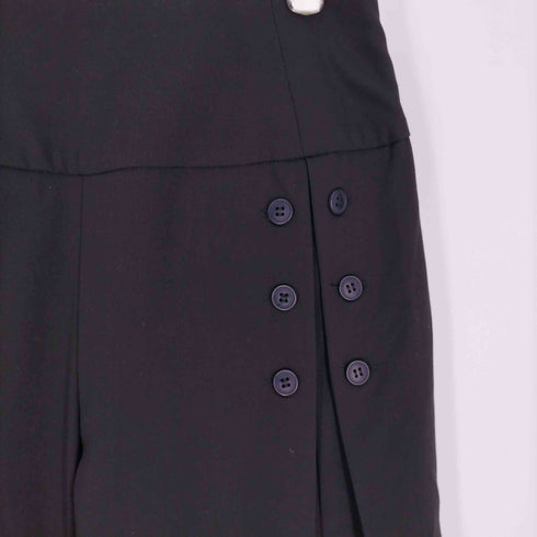 CRISTINA REJ フロントボタン 2タック ワイドスラックス レディース