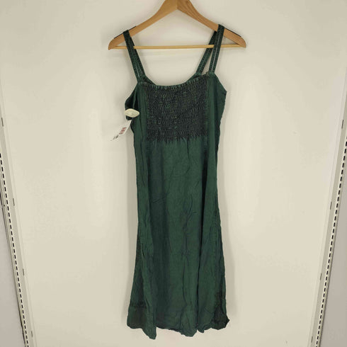 coline 刺繍 レーヨン キャミ ワンピース レディース