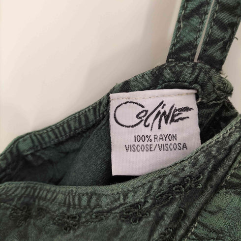 coline 刺繍 レーヨン キャミ ワンピース レディース