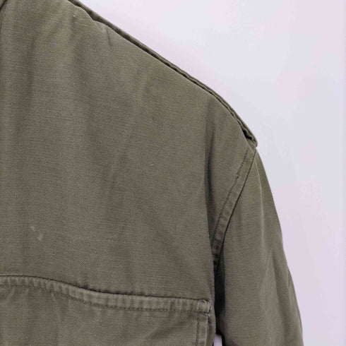 ユーエスアーミー U.S. ARMY 60S M-65 NYLON COTTON SAEEN FIELD JACKET ナイロン コットン サテン ミリタリー フィールド ジャケット アルミジップ 1967年製 メンズ SHORT SMALL