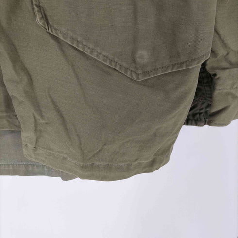 ユーエスアーミー U.S. ARMY 60S M-65 NYLON COTTON SAEEN FIELD JACKET ナイロン コットン サテン ミリタリー フィールド ジャケット アルミジップ 1967年製 メンズ SHORT SMALL