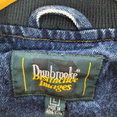 ダンブルック Dunbrooke 90S MEMORY WALK バック 刺繍 デニム 切替 ブルゾン ジャケット メンズ import:L