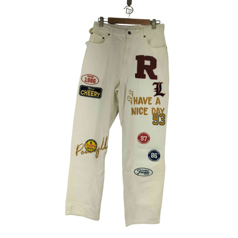 ジャングルストーム JUNGLE STORM マルチ ワッペンデコレーションワイドパンツ メンズ M