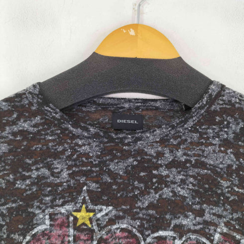 ディーゼル DIESEL SEE THROUGH DESIGN T-SHIRT メンズ L