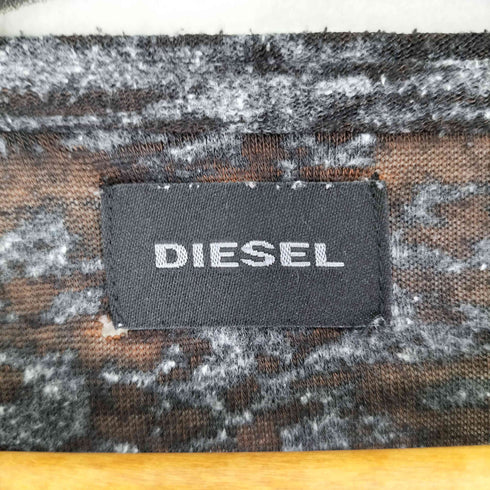 ディーゼル DIESEL SEE THROUGH DESIGN T-SHIRT メンズ L