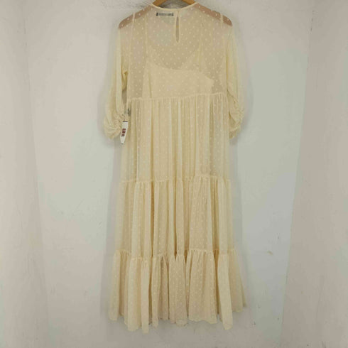 ザラ ZARA スイスドットミディワンピ レディース import:S