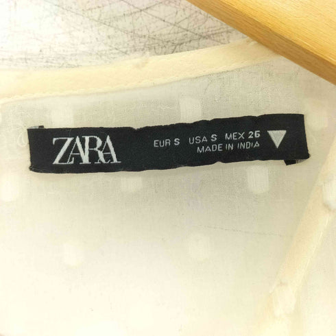 ザラ ZARA スイスドットミディワンピ レディース import:S