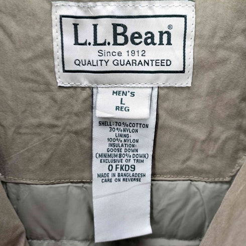 エルエルビーン L.L.Bean GOOSE DOWN グースダウン フード着脱 70/30 コットン ナイロン フーデッド ダウン コート メンズ import:L